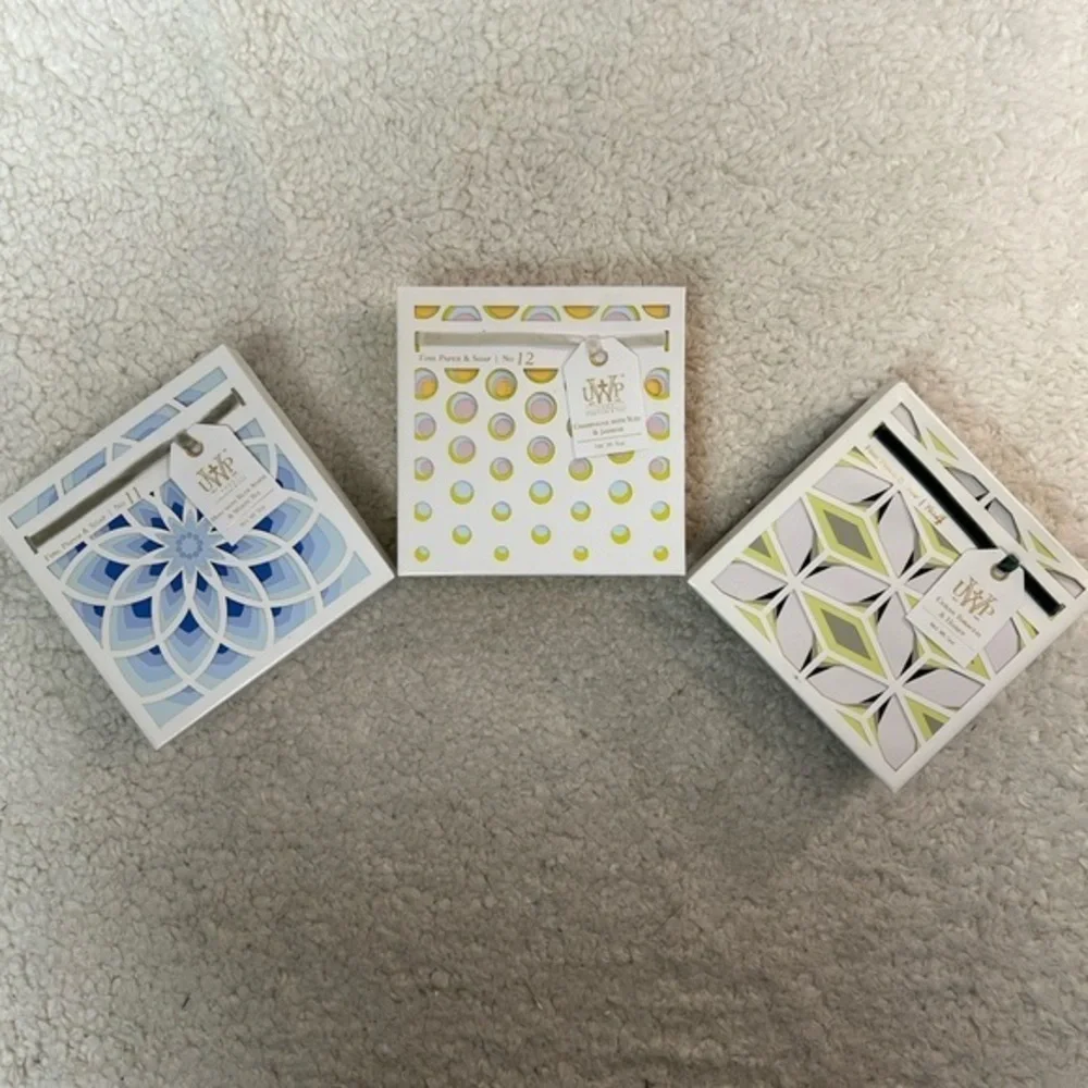 UWP Up with Paper Artisan Crafted LUXE Fine Soap w/ Shea Butter Boxed Soap Trio